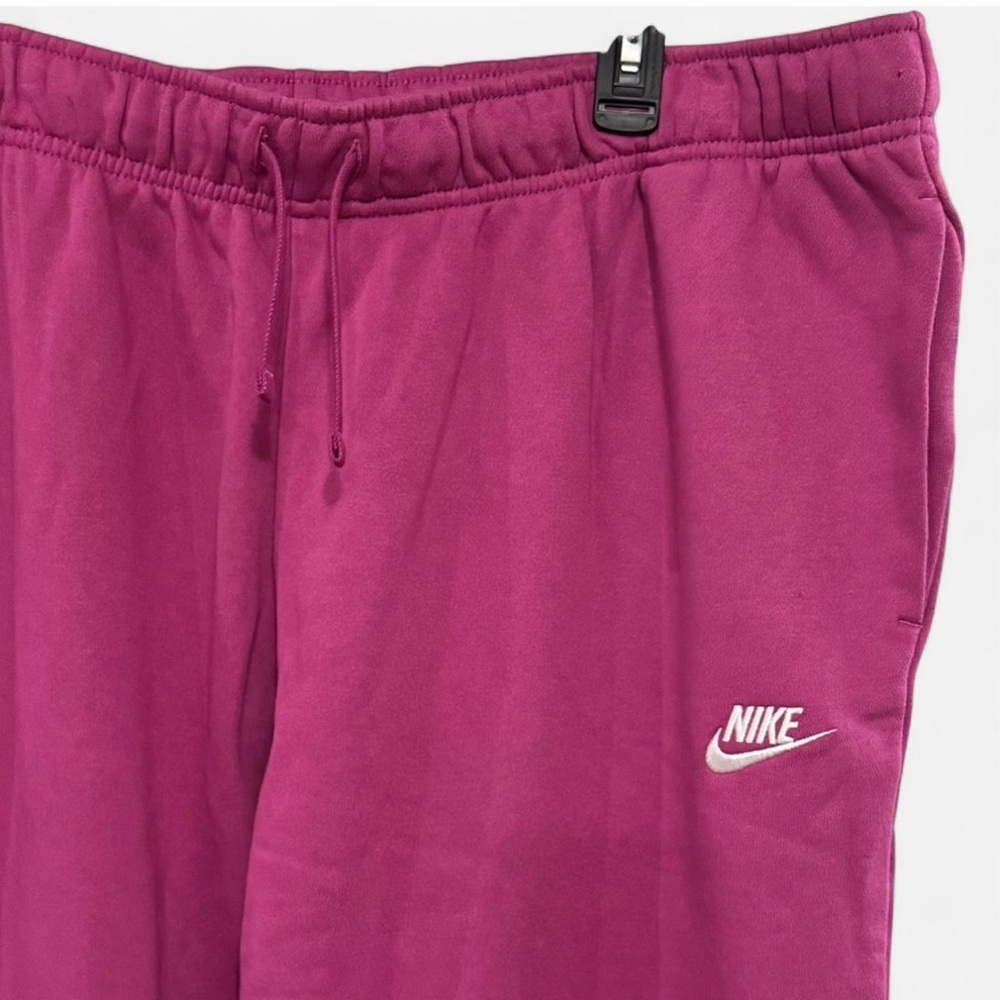NWT Nike XXL Sportswear Club Fleece Women's Mid-Rise Joggers - Hot Fushsia - Picture 6 of 8